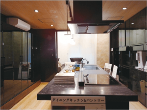 ③収納と動線に配慮した、高級感とメリハリと統一感のあるデザインのダイニングキッチン.png